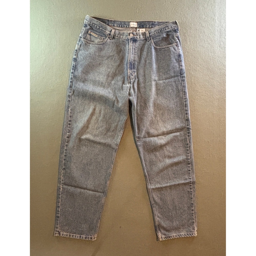 VTG Calvin Klein Jeans Mens 38 Blue Denim Straight Leg Pants Y2K 90s Streetwear